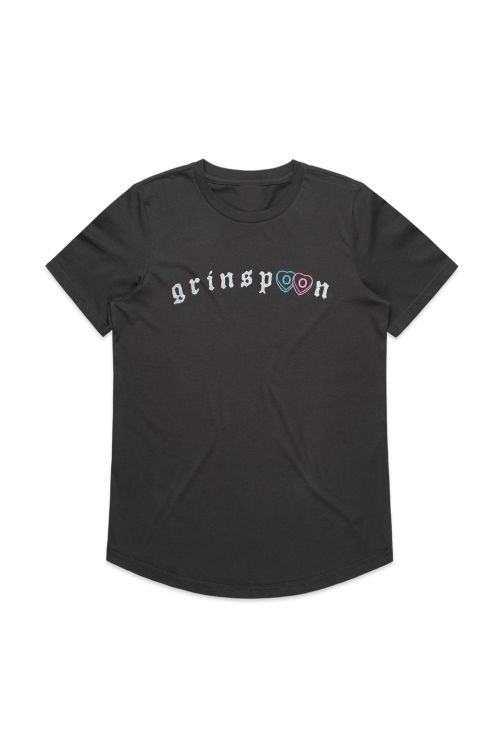 Chemical Hearts Black Ladies Tour Tshirt w/dateback by Grinspoon