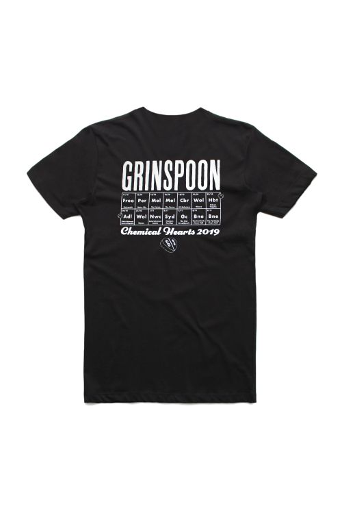Chemical Hearts Black Tour Tshirt w/dateback by Grinspoon