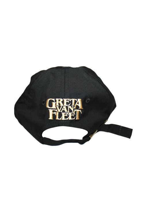 Dad Cap (Black) Emroidered Rose by Greta Van Fleet