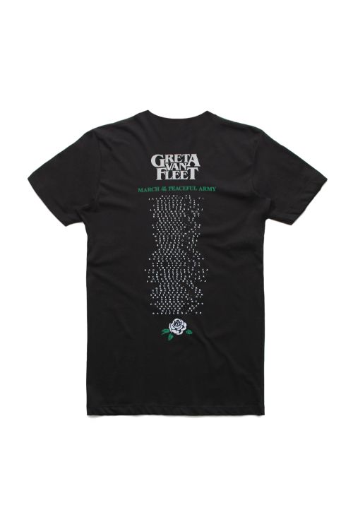 Rose (Embrodiered Pocket)Tour Tshirt by Greta Van Fleet