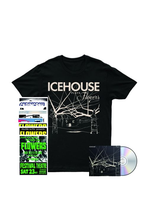 Icehouse Plays Flowers CD/ Tshirt/ Poster Set Bundle by Icehouse