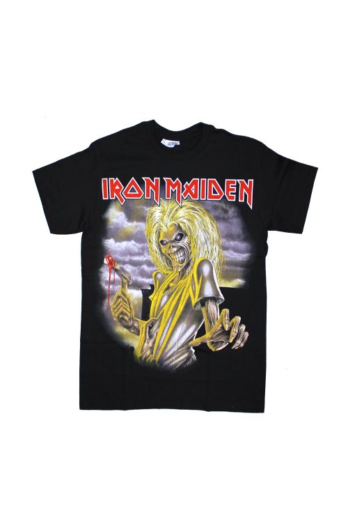 Killers Large Print Black Tshirt by Iron Maiden