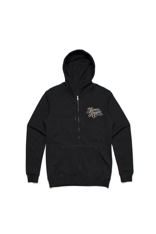 Nose Rider Black Zip Hoody by James Reyne