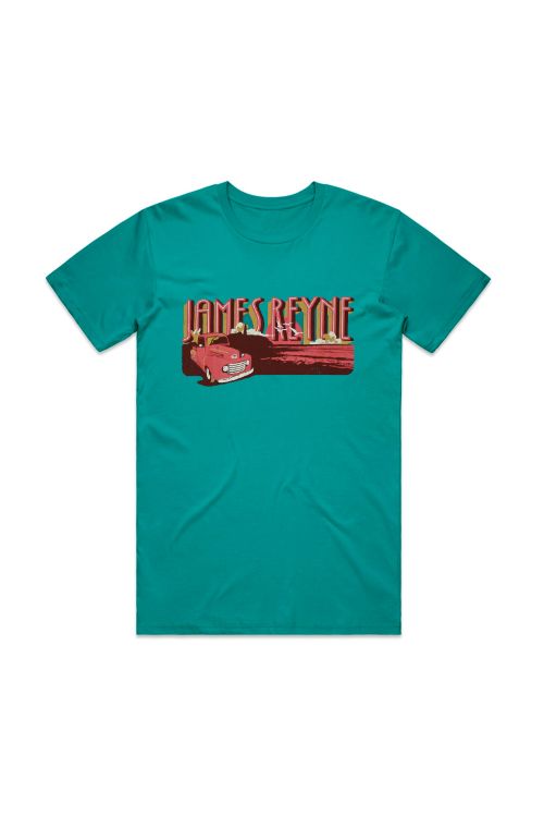 Sunset Truck Antique Jade 2019 Tshirt by James Reyne