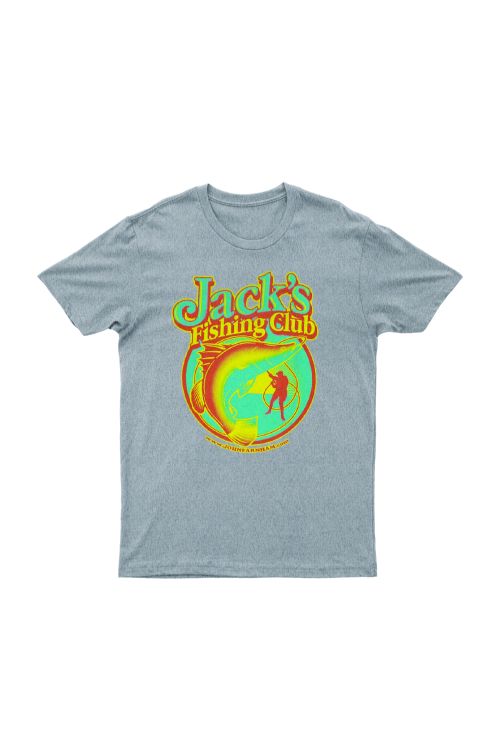 Jack's Fishing Club Grey MarleTshirt by John Farnham
