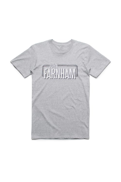 Wording Grey Tshirt 2018/2019 Tour by John Farnham