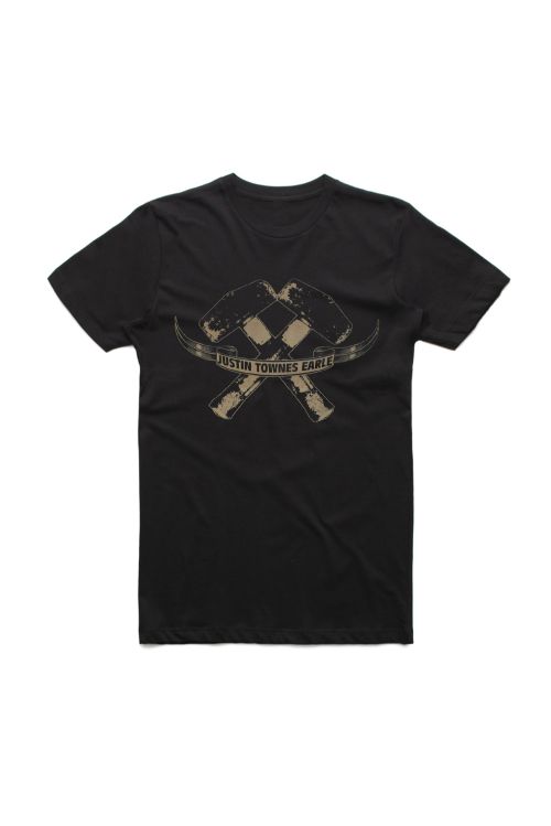 Hammers Black Tshirt by Justin Townes Earle