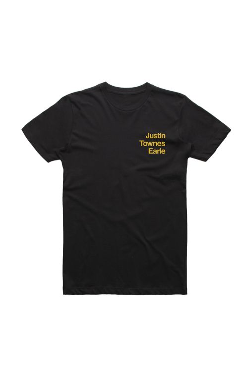 The Saint of Lost Causes Australian Black Tour Tshirt by Justin Townes Earle