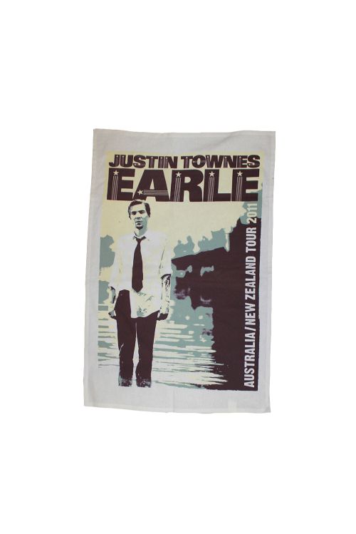 Tea Towel Australian/NZ Tour 2011 by Justin Townes Earle