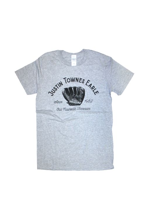 Baseball Glove Grey Tee by Justin Townes Earle