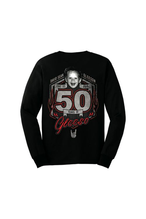 Limited Edition '50 Years of Gleeso’ Longsleeve Black Tshirt by The Screaming Jets