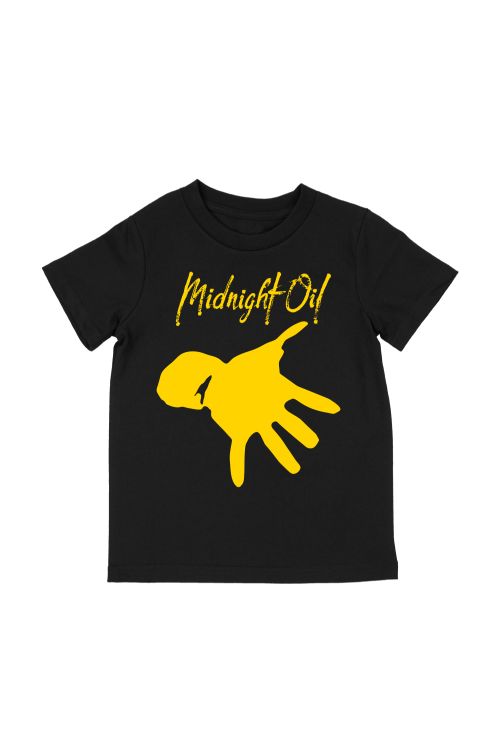 Hand Kids Black Tshirt by Midnight Oil