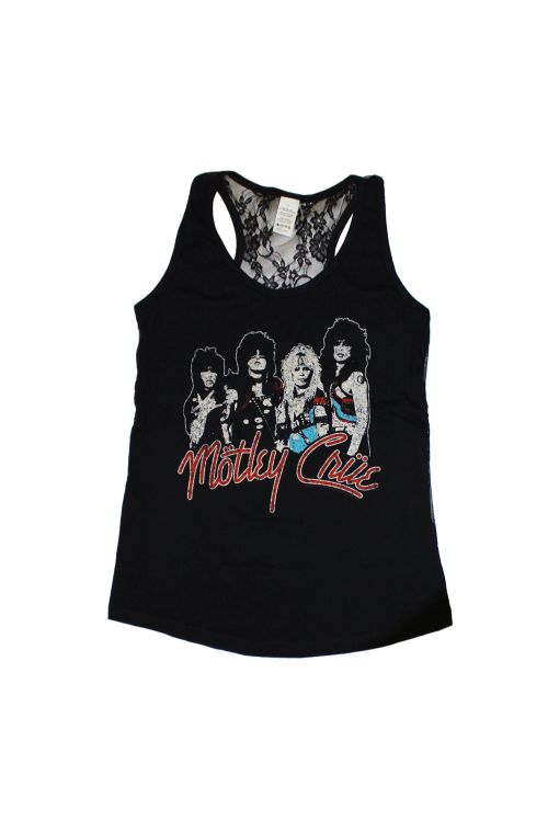 Final Tour Vintage Girls Lace Back Tank by Motley Crue