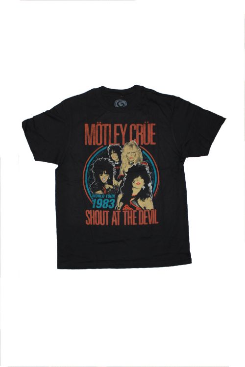 Vintage Shout Black Tshirt by Motley Crue