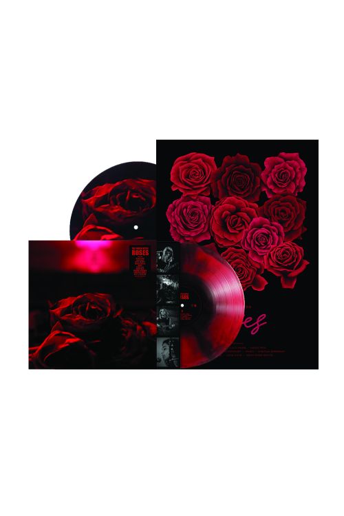 Roses Vinyl (limited Cherry Bomb colour) + slipmat + poster bundle by The Paper Kites