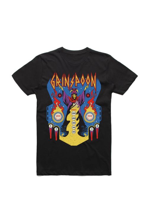 Pinball Wizard Black Tshirt by Grinspoon