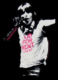 Kid For Rent Black Ladies Tshirt by The Pretenders