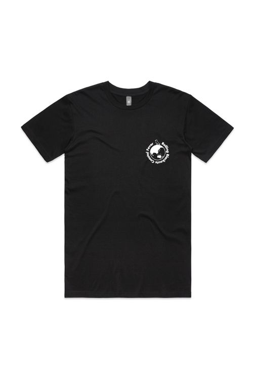 Gull Globe Black Tshirt by Rolling Blackouts Coastal Fever