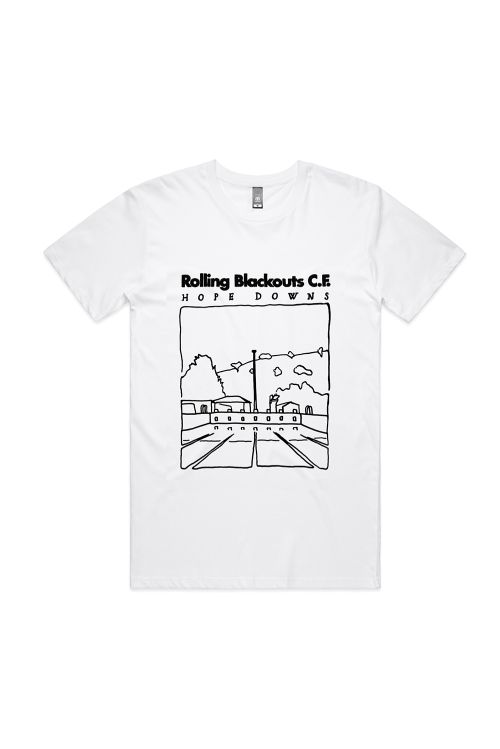 Hope Downs White Tshirt by Rolling Blackouts Coastal Fever