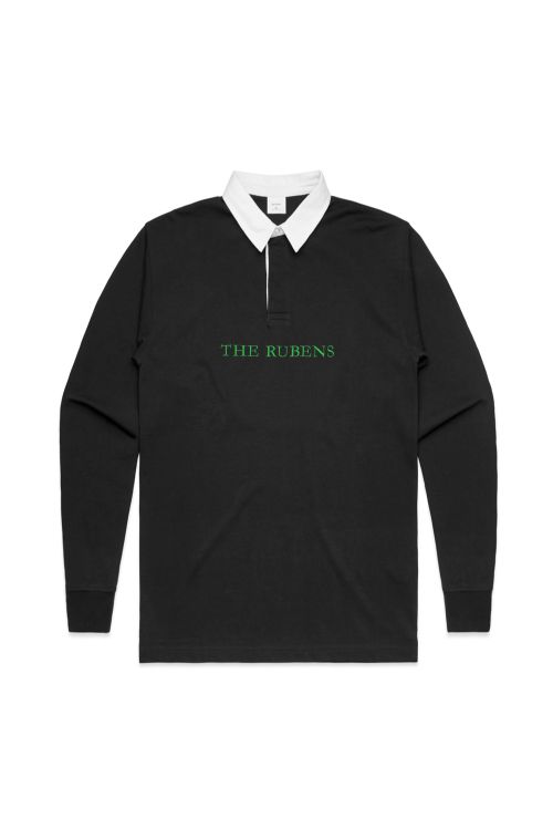 Black Rugby Jersey Rubens Embroidery by The Rubens