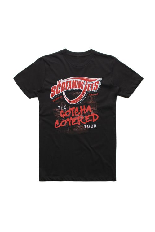 Gotcha Covered Black Tour Tshirt by The Screaming Jets