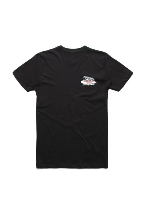 Rock Radio Riot Tour 2018 Black Tshirt w/dateback by The Screaming Jets
