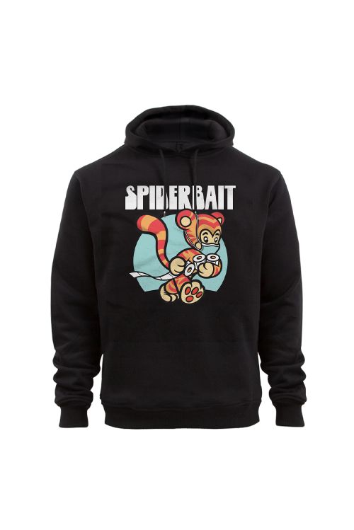 COVID-19 Tiger Unisex Black Hoody by Spiderbait