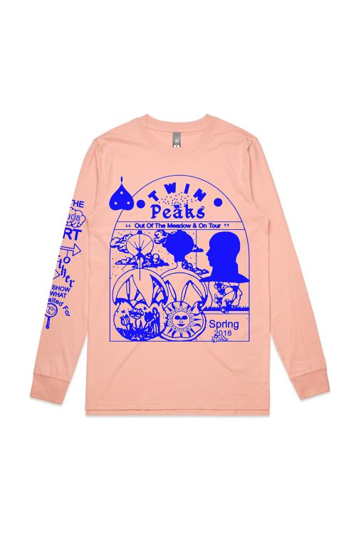 Pink Long Sleeve Tour Tshirt by Twin Peaks