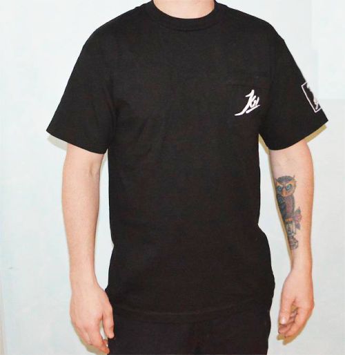 One Man Army Pocket Print Black Tee by K21