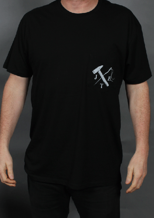 Cross Hammer Black Tshirt by Justin Townes Earle