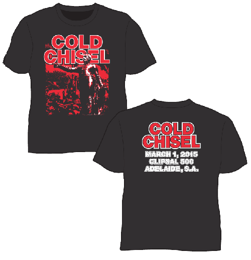 Colonel Light Black Tshirt by Cold Chisel