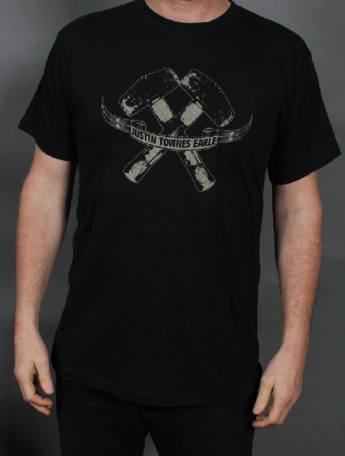 Hammers Black Tshirt by Justin Townes Earle