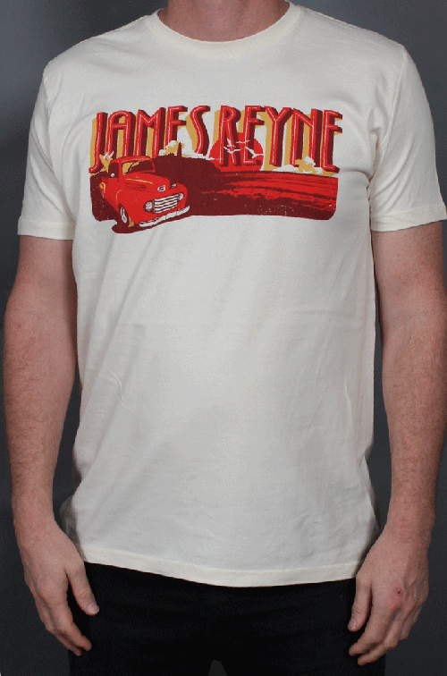 Sunset Truck Natural Tshirt by James Reyne
