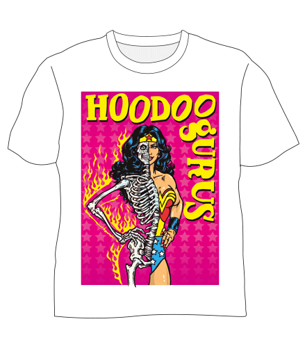 Wonder Woman White Tshirt by Hoodoo Gurus