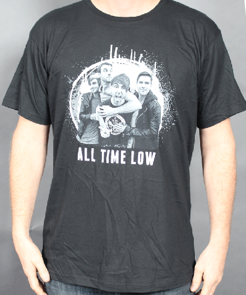 Circle Photo Black Tshirt by All Time Low