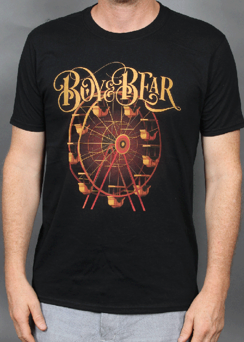 Ferris Wheel Black Tshirt by Boy & Bear
