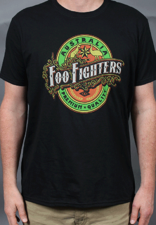 Australia Beer Tee Black by Foo Fighters