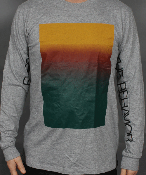 Sunset Long Sleeve Grey Tshirt by Eves The Behavior