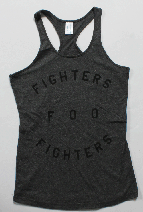 Girls Charcoal Heather Racerback Arched Tanktop by Foo Fighters