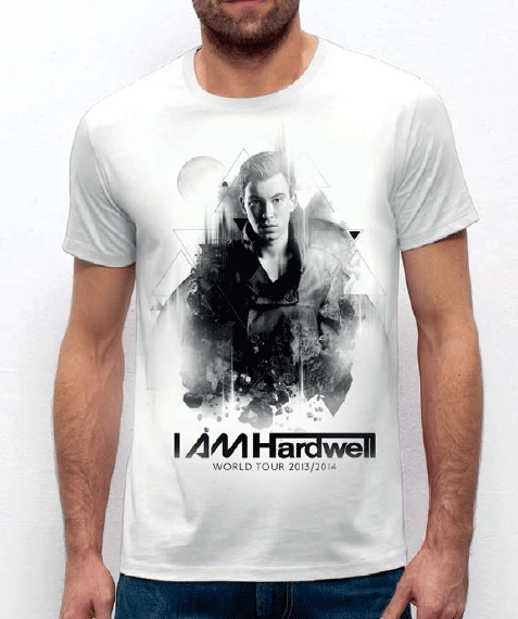 World Tour White Tshirt by I Am Hardwell