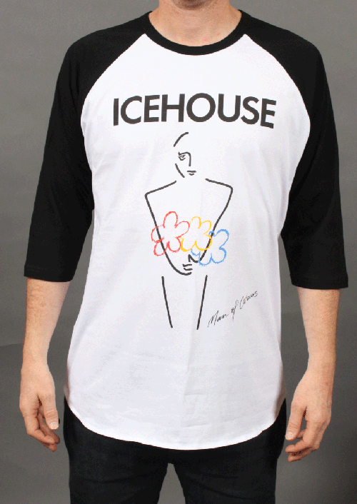 Man Of Colors Black and White Raglan Tshirt by Icehouse