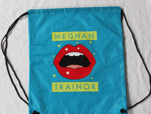 Drawstring Bag Aqua by Meghan Trainor