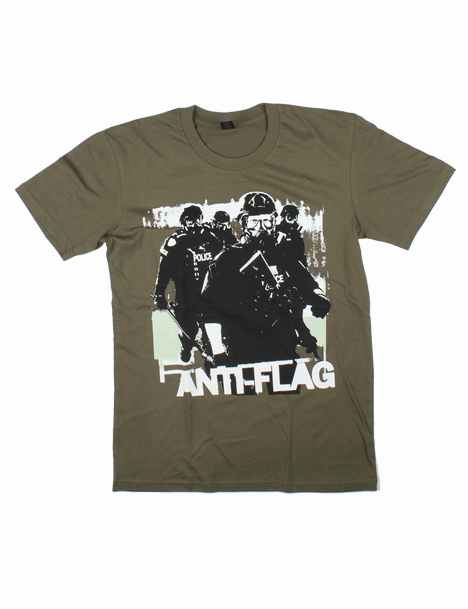 Fuck Police Green Tshirt by Anti-Flag