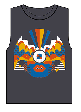 Face Coal Sleeveless Tee/Tank by Laneway Festival