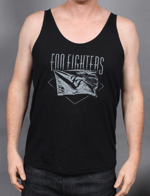 Mens Black Tank Top by Foo Fighters
