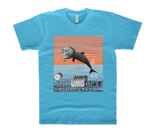 Dolphins Blue Tshirt by Unknown Mortal Orchestra