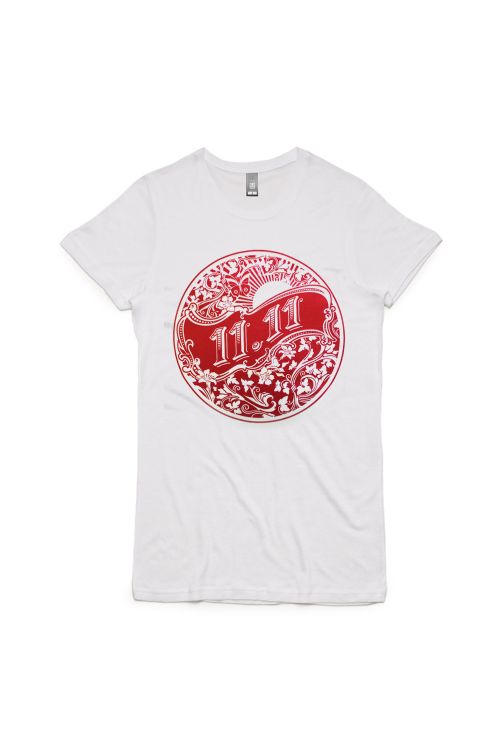 Manisfestival White Ladies Tshirt by 11:11