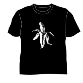 Banana Black Tshirt by The Dandy Warhols