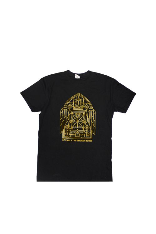 Stained Glass Black Tshirt by St. Paul & The Broken Bones