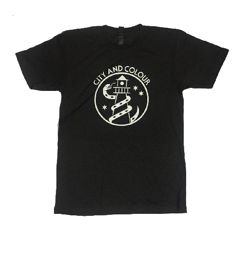 Lighthouse Asphalt Marle Tshirt by City And Colour